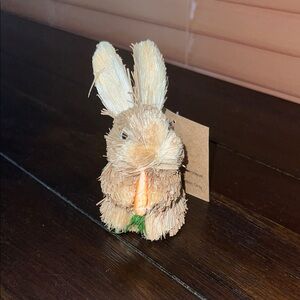 Natural Straw Easter Spring Bunny Small Decoration
